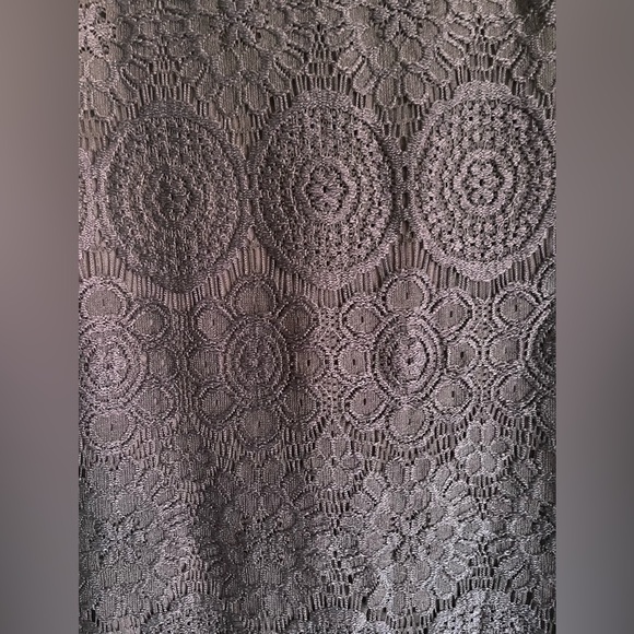 Laundry By Shelli Segal Lace Crochet Dress Size 4 Black Lined - Picture 3 of 5